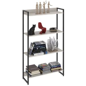 Estante Livreiro Multiuso Dynamica Industrial 80Cm 4 Prateleiras C08 Snow