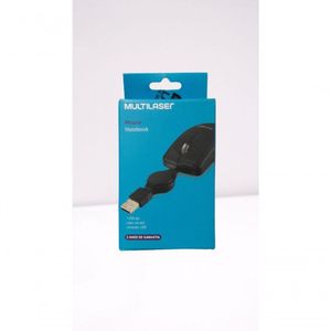 Mini Mouse Multilaser Usb Preto Mo 205