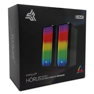 Caixa De Som Knup Hórus 2.0, 10w Rms, Led Rgb, P2 3.5mm - Kp-ro810