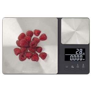 BALANÇA CULINÁRIA DIGITAL DUPLA KITCHENAID 5KG/500G KQ909G