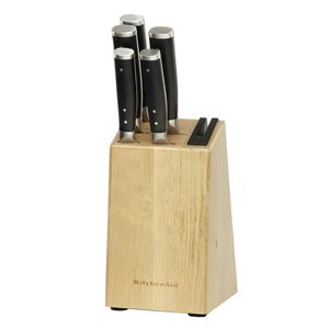 FAQUEIRO KITCHENAID 5 PEÇAS E CEPO COM AFIADOR KO5PSTSNOBG