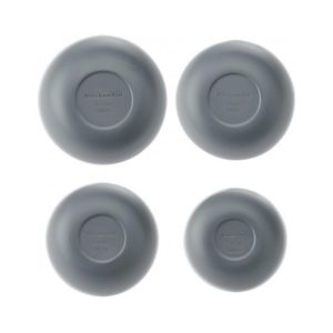 KIT KITCHENAID 4 TIGELAS MULTIUSO E 4 COLHERES DE PREPARAÇÃO CINZA