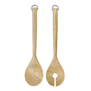 CONJUNTO KITCHENAID 2 ESPATULAS PARA SALADA EM MADEIRA DE BETULA 30CM KQR713OHE