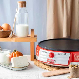 MÁQUINA ARIETE DE CREPE RETRO PARTY ANTIADERENTE VERMELHO 1000W 220V 00C020200ARBR