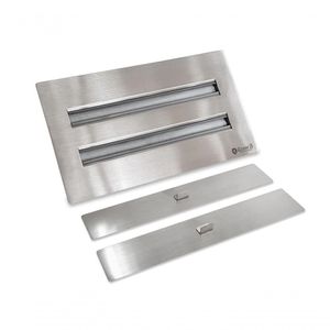 Lareira Ecológica a Álcool Classe A Aço Inox Queimador Duplo