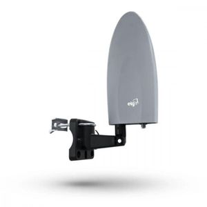 Antena Digital Elg Externa Com Cabo De 10 Metros Cinza