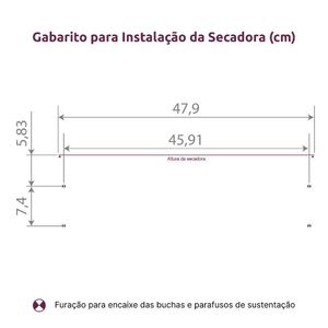 Secadora Mueller Sun 8 Kg Design Moderno 6 Cabides Branco 220V
