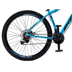 Bicicleta Aro 29 Krw Alumínio 27 Vel Freio Hidráulico Suspensão Dianteira S8 17 Azul-Preto