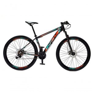 Bicicleta Aro 29 Krw Alumínio 27 Vel Freio Hidráulico Suspensão Dianteira S8 17 Preto-Azul E Laranja