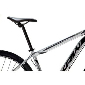 Bicicleta Aro 29 Krw Alumínio 27 Vel Freio Hidráulico Suspensão Com Trava S9 17 Prata-Preto