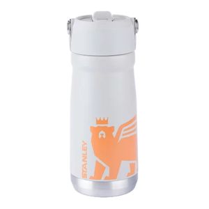 GARRAFA STANLEY TÉRMICA FLIP STRAW KIDS CINZA 500ML 08132-01