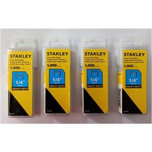 Kit Grampo Trabalho Pesado 1/4 6mm 4000un Stanley Tra704t