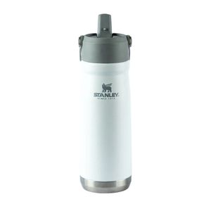 GARRAFA STANLEY TÉRMICA FLIP STRAW EM AÇO INOXIDÁVEL 651ML BRANCO POLAR 08081-01