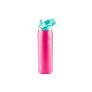 GARRAFA STANLEY TÉRMICA AEROLIGHT FLIP STRAW HEAT WAVE 710ML ROSA PASSION PINK FROST 08343-00