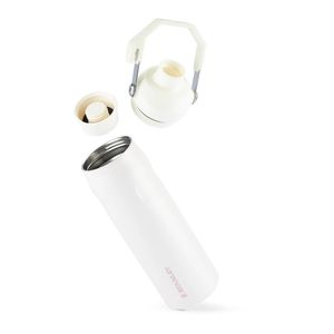GARRAFA STANLEY TÉRMICA AEROLIGHT FAST FLOW EM AÇO INOX 710ML ROSE QUARTZ 08388-00