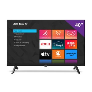 Smart TV AOC 40" Roku TV Full HD 40S5045/78G