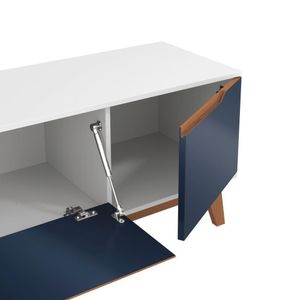 Rack Kappesberg 3 Portas Branco-azul Profundo 180cm