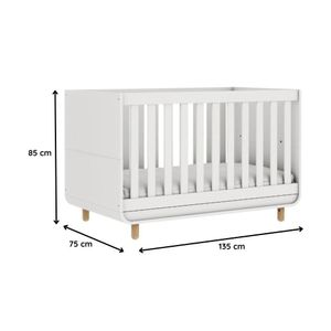Berço Mini Cama Barquinho Branco Carolina Baby