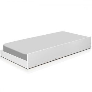 Cama Auxiliar Solteiro Barcelona Branco Tebar Branco