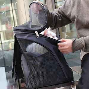 Mochila Pet Bolsa Tranporte Caes Gatos Cachorros Bag Dog Mala Viagem Canguru Multiuso Preta
