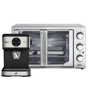Kit Cafeteira Espresso Double E Forno E Fritadeira 42L French Door Oster 220V