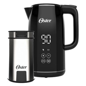 Kit Chaleira Digital 1,7L E Moedor De Café Inox Oster 127V