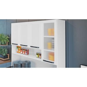 Kit Cozinha Florença 140cm Com 8 Portas E 2 Gavetas Itatiaia Branco