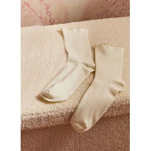Meia Petal Off White - A\CASA