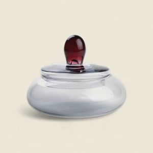 Potiche Merlot Vidro Transparente - A\CASA