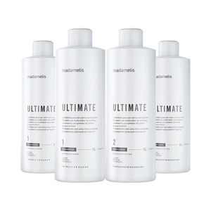Kit 2 Escovas Progressivas Madame Lis Ultimate + Shampoo Limpeza Profunda 1 Litro
