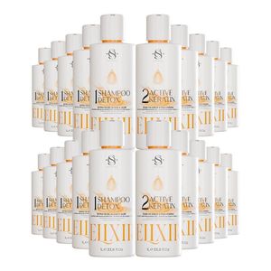 Kit 10 Escovas Progressivas S&o Active Keratin Elixir + 10 Shampoos Detox 1 Litro