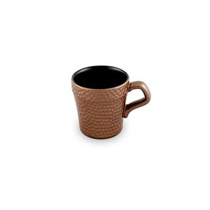 Xícara de Cerâmica Martelada Cobre 150ml - Ceraflame