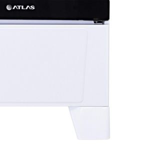 Fogão Atlas 4 Bocas Mesa De Inox Coliseum Plus Branco