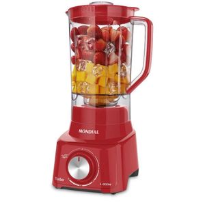 Liquidificador Mondial Turbo Full Red L-900W Vermelho - 110V