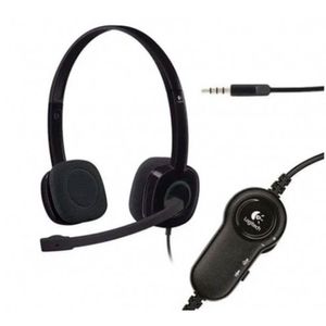 Fone De Ouvido Com Microfone Logitech H151 P2 Preto