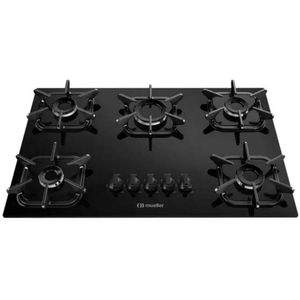 Cooktop 5 Bocas Com Ultra Chama Bivolt Preto Mueller