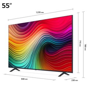 Smart 4K LG Nanocell 55" Polegadas 55NANO80TSA Processador 5 Ger7 AI Controle Smart Magic E Wi-Fi Bivolt