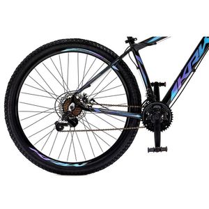 Bicicleta Aro 29 Krw Alumínio Shimano 21 Vel Freio A Disco Suspensão S6 15.5 Preto-Azul E Roxo