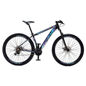 Bicicleta Aro 29 Krw Alumínio Shimano 21 Vel Freio A Disco Suspensão S6 15.5 Preto-Azul E Roxo