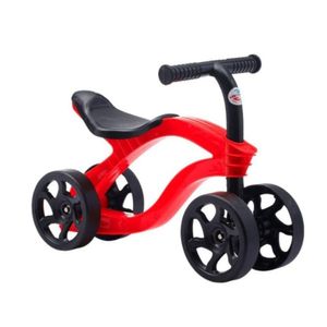 Bicicleta Infantil Balance Bike Futurista Sem Pedal 4 Rodas - Equilíbrio E Diversão vermelho