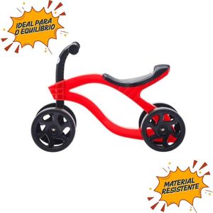 Bicicleta Infantil Balance Bike Futurista Sem Pedal 4 Rodas - Equilíbrio E Diversão azul