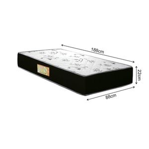 Colchao Solteiro Agflex Dupla ? Face Espuma D28 - 65 1,88 X 0,88 X 0,22 Branco E Preto