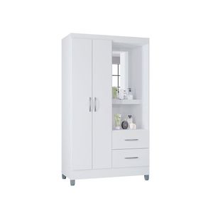 Guarda Roupa Cordoba Com 2 Portas E 2 Gavetas Poquema Branco