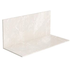 Tampo E Painel Para Balcão 120cm Mdp Minsk Z06 Travertino - Mpozenato