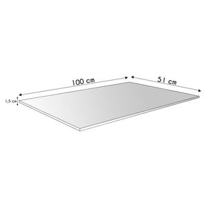 Tampo Para Balcão De Cozinha 100cm Mdp Amêndoa - Ajl Móveis