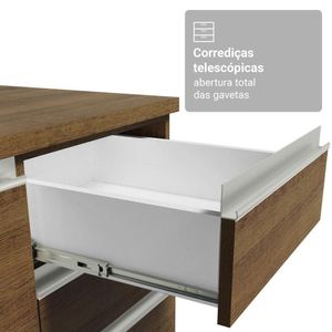 Armário De Cozinha Completa 549cm Rustic Glamy Madesa 01 Rustic