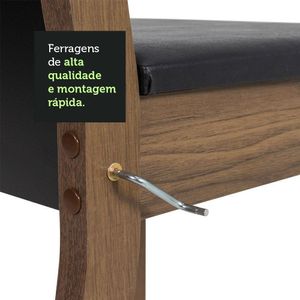 Conjunto Sala de Jantar Madesa - Mesa Tampo Vidro 6 Cadeiras