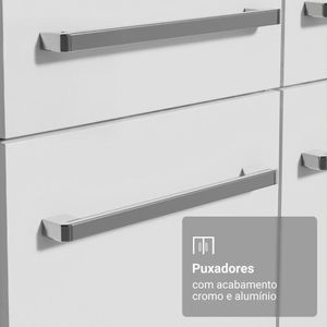 Armário De Cozinha Completa 325cm Branco Emilly Madesa 06
