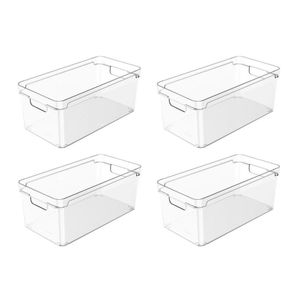 Conjunto Organizador Armário Clear 4 Peças Transparente