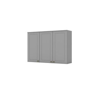 Armário Aéreo De Cozinha 120 Cm Amy Casa 812 Cinza